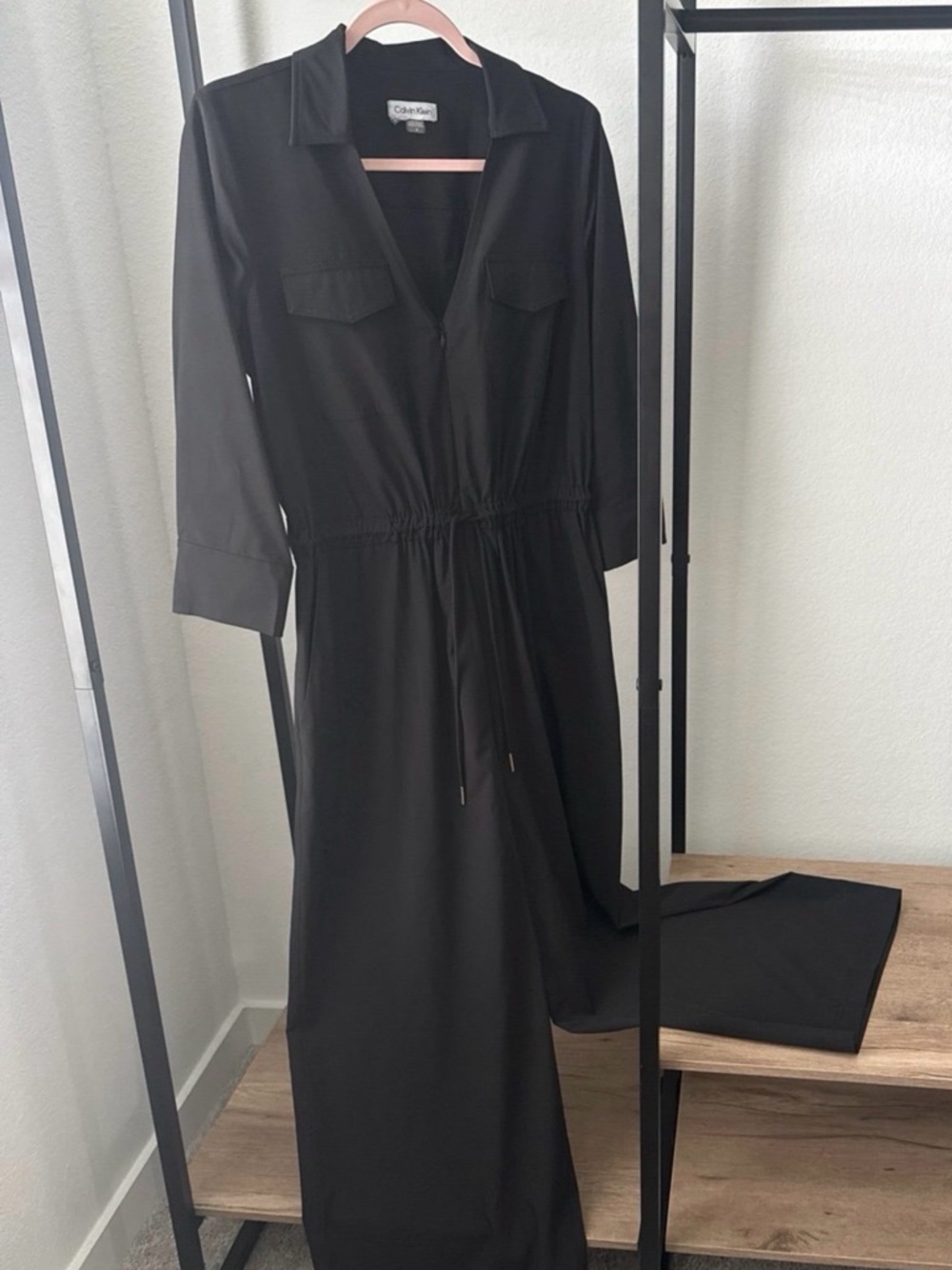 Calvin Klein Black Wide-Leg Jumpsuit